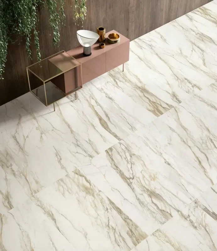 空間を広く見せる視覚効果のあるタイル